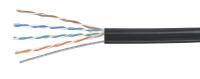 Кабель витая пара омедненный,F/UTP, CAT 5e, PE, 4PR, 24AWG, OUTDOOR, SOLID, черный, PROconnect (интернет улица)